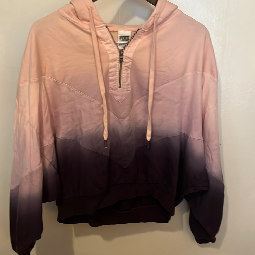 VS PINK Ombré Hooded pullover, Sz L